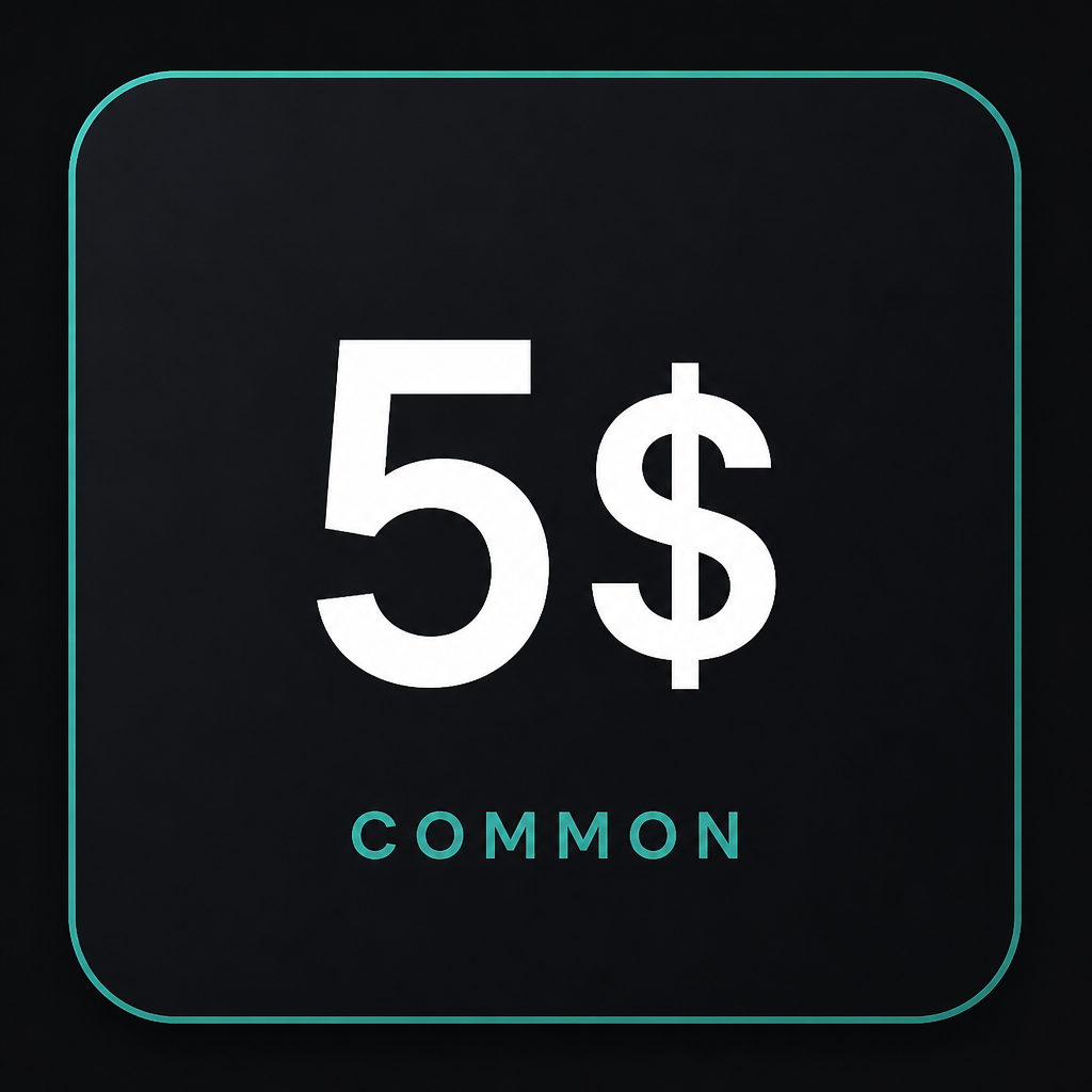 5 USD0 Cash Drop